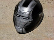 Ironman full face helmet with painted visor