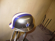 German style helmet with stars and strips