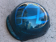 Tribal helmet blue