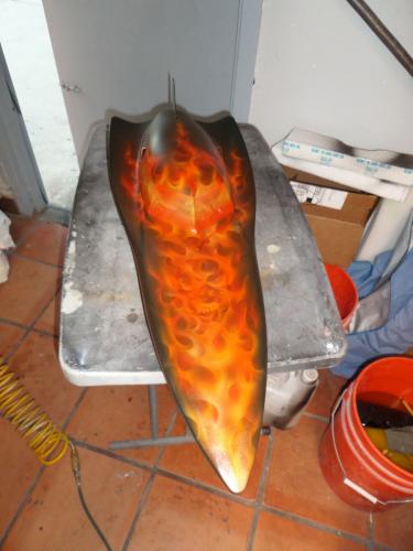 RC Boat with True Fire Flames