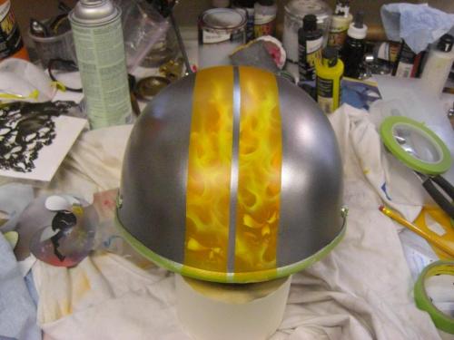 Fire Stripe Helmet