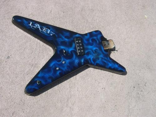 Blue Flames Guitar