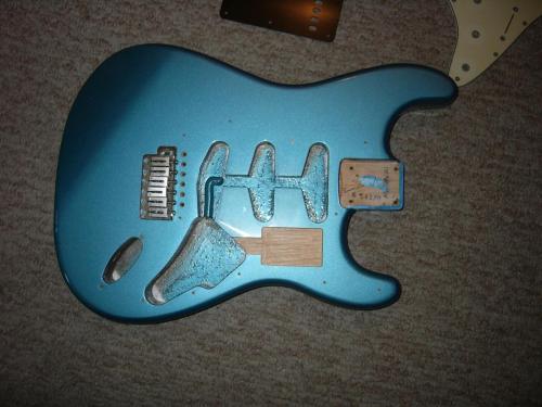 Metallic Blue Guitar