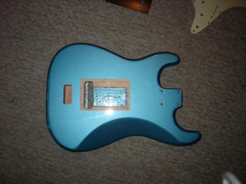 Metallic Blue Guitar