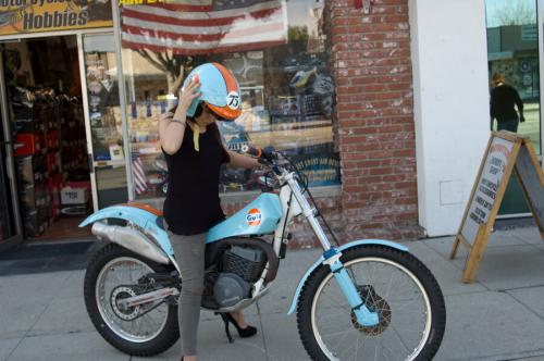 Gulf Oil Custom Painted Trials Bike