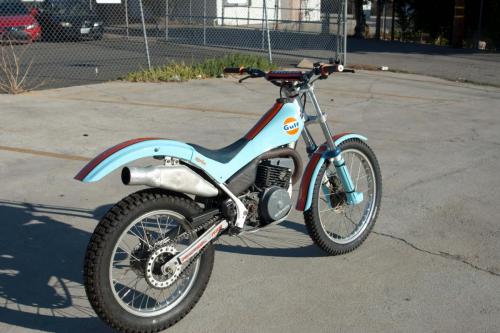 Gulf Oil Custom Painted Trials Bike