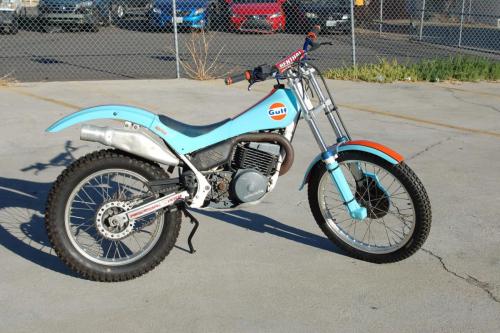 Gulf Oil Custom Painted Trials Bike