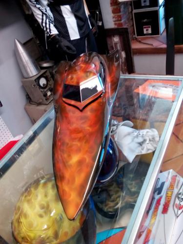 RC Boat with True Fire Flames