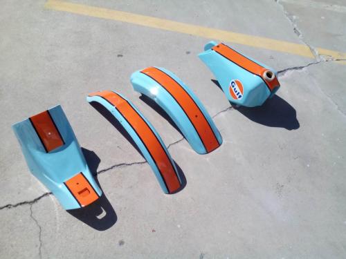 Gulf Oil Custom Painted Trials Bike