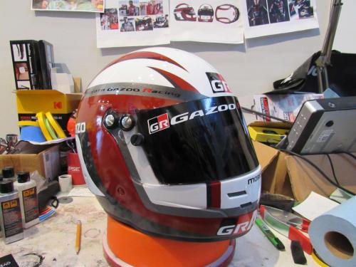 Toyota Racing Helmet for Commercial Shoot- Red