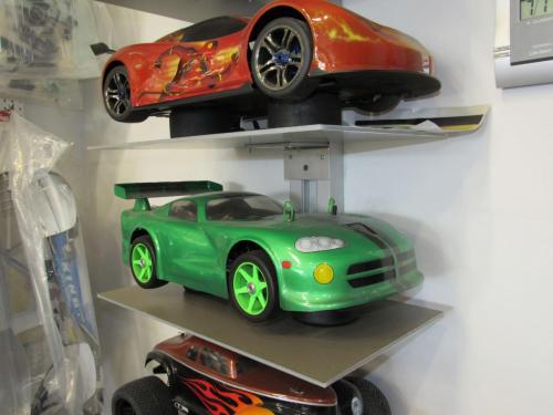 Green Custom painted Supra RC car