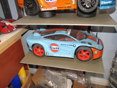 Gulf Oil GT - Speed RC Car - with Orange Wheels