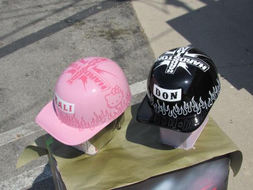 Rapper Hardstone Baseball Cap Pink + Hello Kitty Helmet