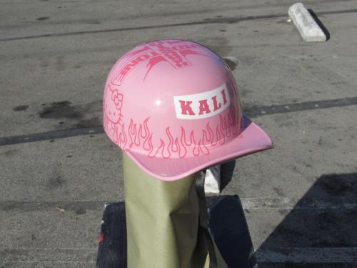 Rapper Hardstone Baseball Cap Pink + Hello Kitty Helmet