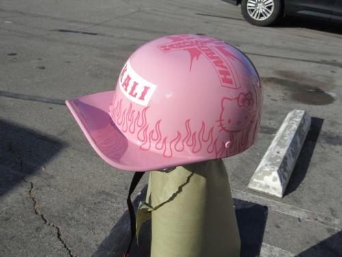 Rapper Hardstone Baseball Cap Pink + Hello Kitty Helmet