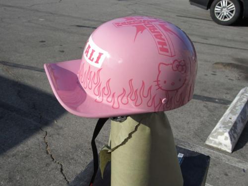 Rapper Hardstone Baseball Cap Pink + Hello Kitty Helmet