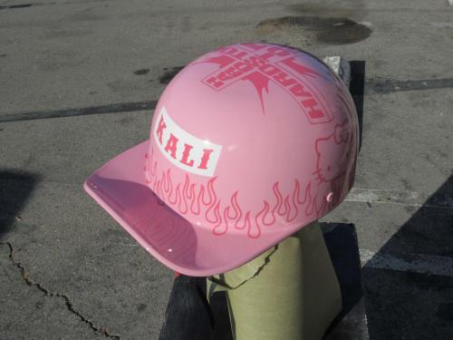 Rapper Hardstone Baseball Cap Pink + Hello Kitty Helmet