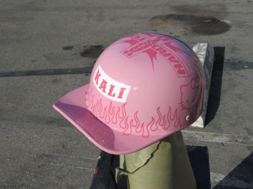 Rapper Hardstone Baseball Cap Pink + Hello Kitty Helmet