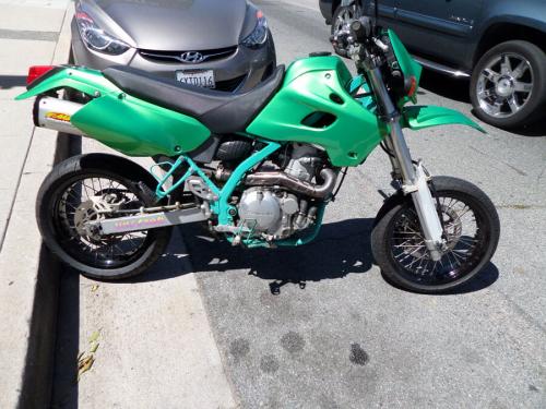 Kawasaki Custom Green Supermoto