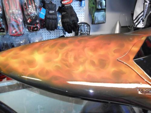 RC Boat with True Fire Flames